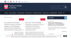Desktop Screenshot of kuratorium.gda.pl